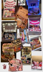 Rangkaian gift box custom dengan isi lilin, teh, dan skincare dari Macagiftopia